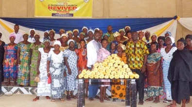 Pastor Abraham Gyabaah Fetes 46 Widows (2)