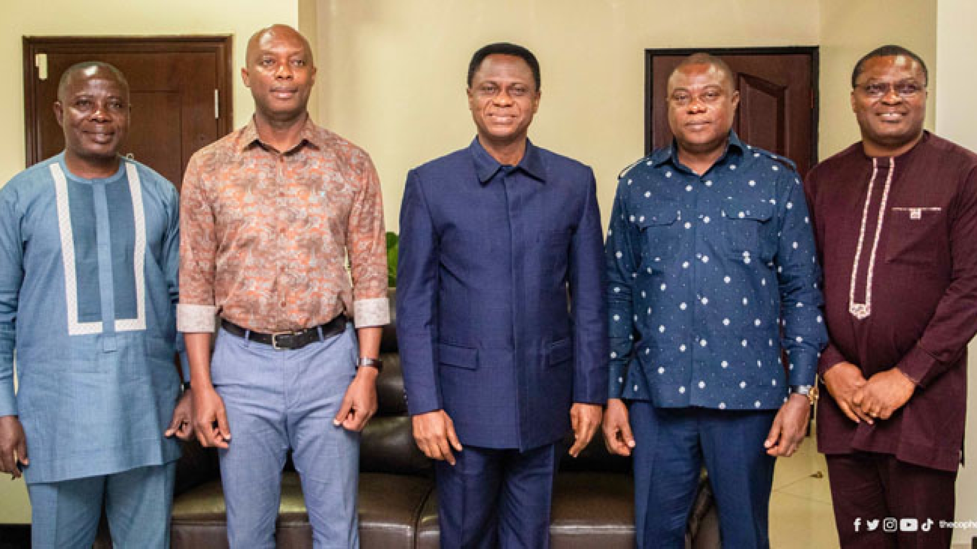 Forestry Commission Officials Pay Courtesy Call On The Church of Pentecost Chairman