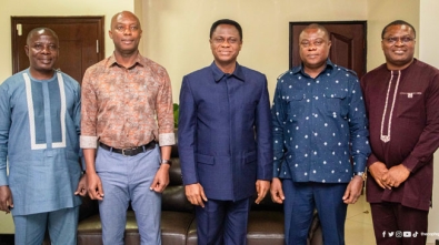 Forestry Commission Officials Pay Courtesy Call On The Church of Pentecost Chairman