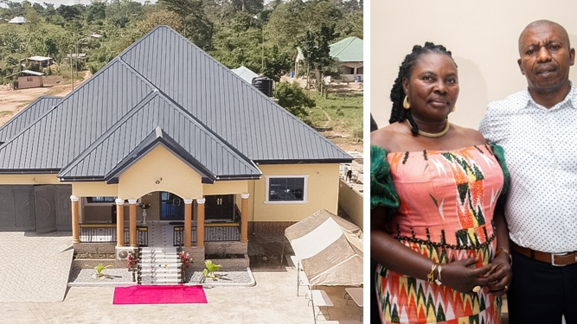 Elder Amoah & Family Builds Magnificent Mission House For Miaso District