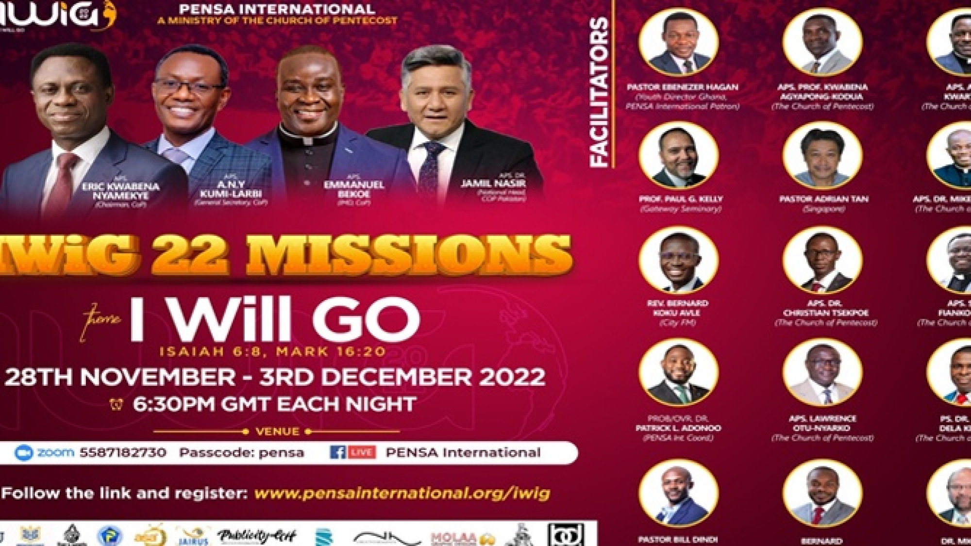 PENSA International Trains Leaders For ‘I Will Go (IWiG)’ 2022 Missions