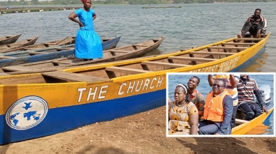 Elder Samuel Adu Donates 20-Seater Boat web