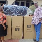 Apostle Obeng Kesse, Family Donate Rechargeable Speakers To Missions