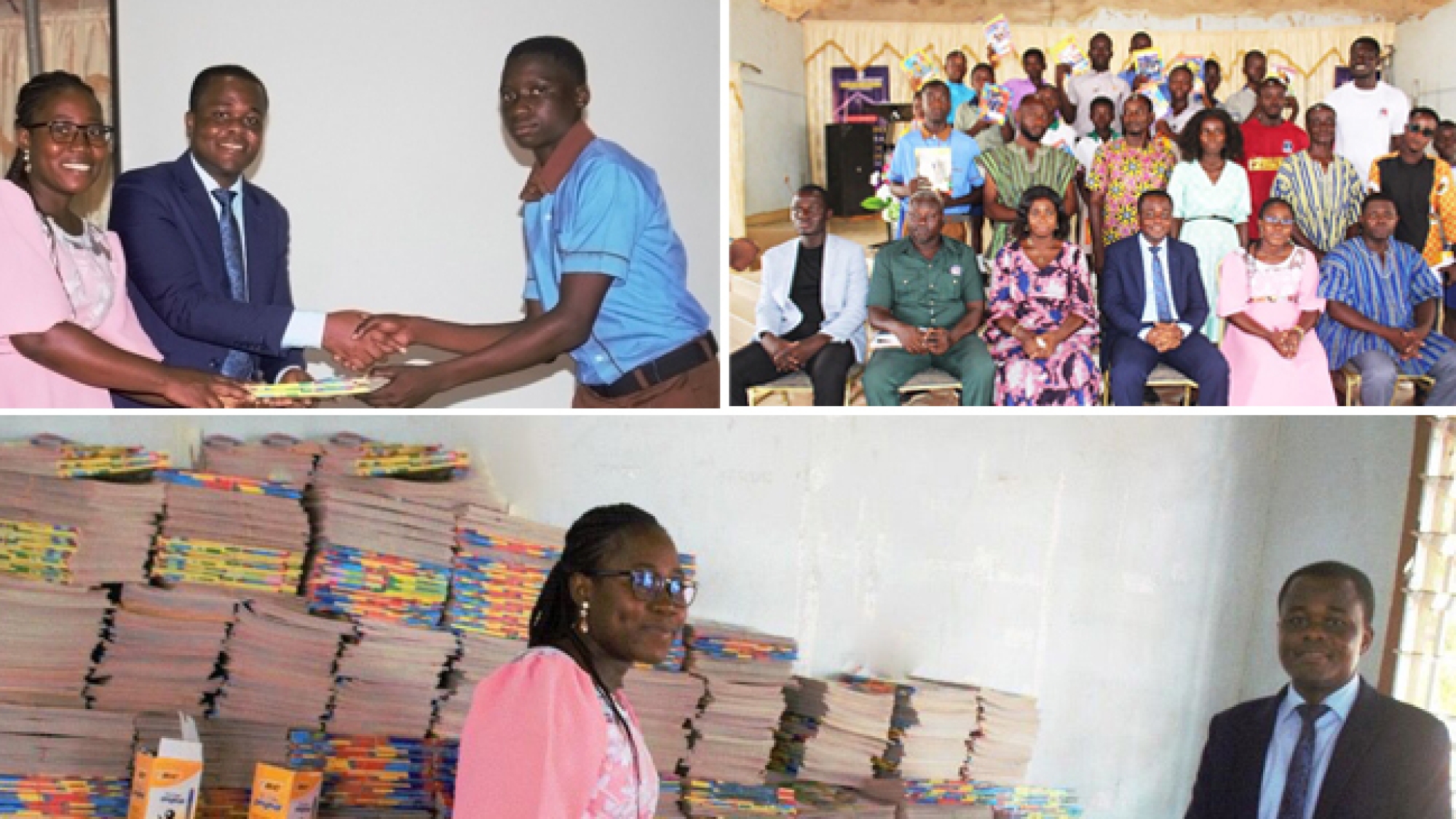 Pastor And His Family Support Students With Educational Materials web
