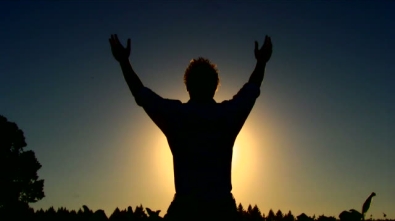 HD1080p A young man takes in the the world around him and prays.