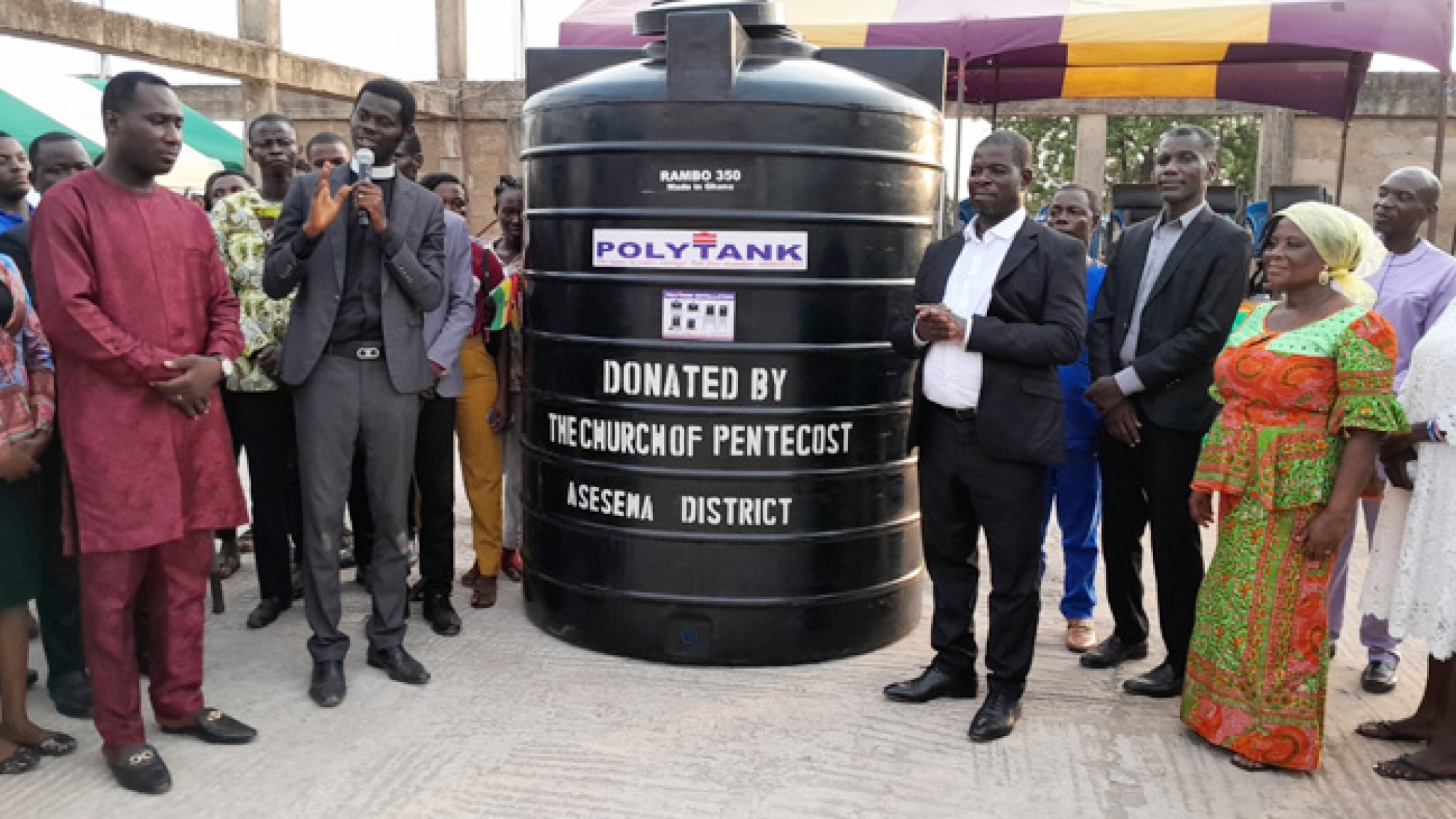 Asesewa District Donates Water Storage Facility To Asesewa SHS web
