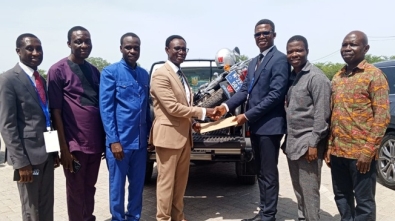 Diamond City Worship Centre Donates Motorbike To Jema Nkwanta District web