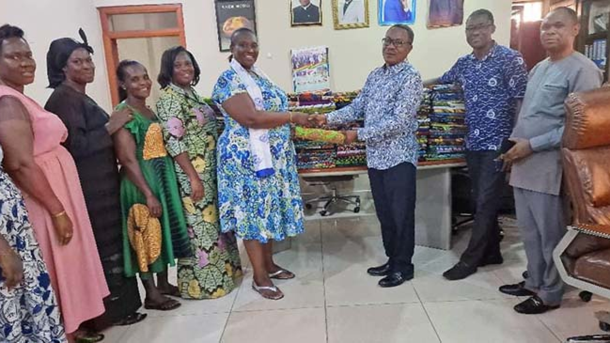 Odorkor Area Women’s Ministry Donates 150 Pieces Of Wax Prints web
