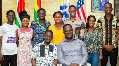 KNUST SRC Executives-Elect Pay Courtesy Call On PENSA Campus Pastor web