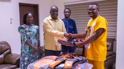 Non-Member Donates Life Jackets To Missions Office web