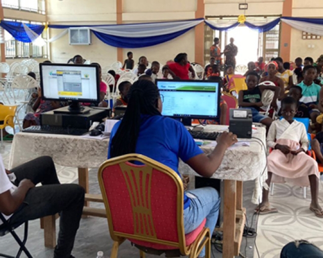 Amamorley Estate District Holds Free NHIS Registration For 221 Kids web