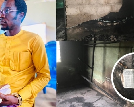 Man Loses Everything In Fire, Only Bible Left Unburnt web