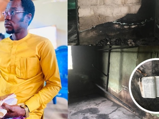 Man Loses Everything In Fire, Only Bible Left Unburnt web