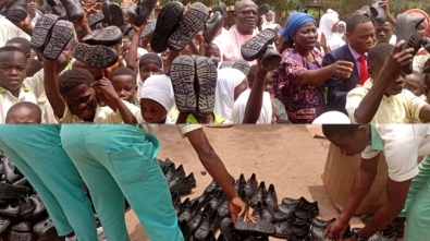 350 School Children Benefit From Free Shoes Distribution In Essam-Debiso Area web