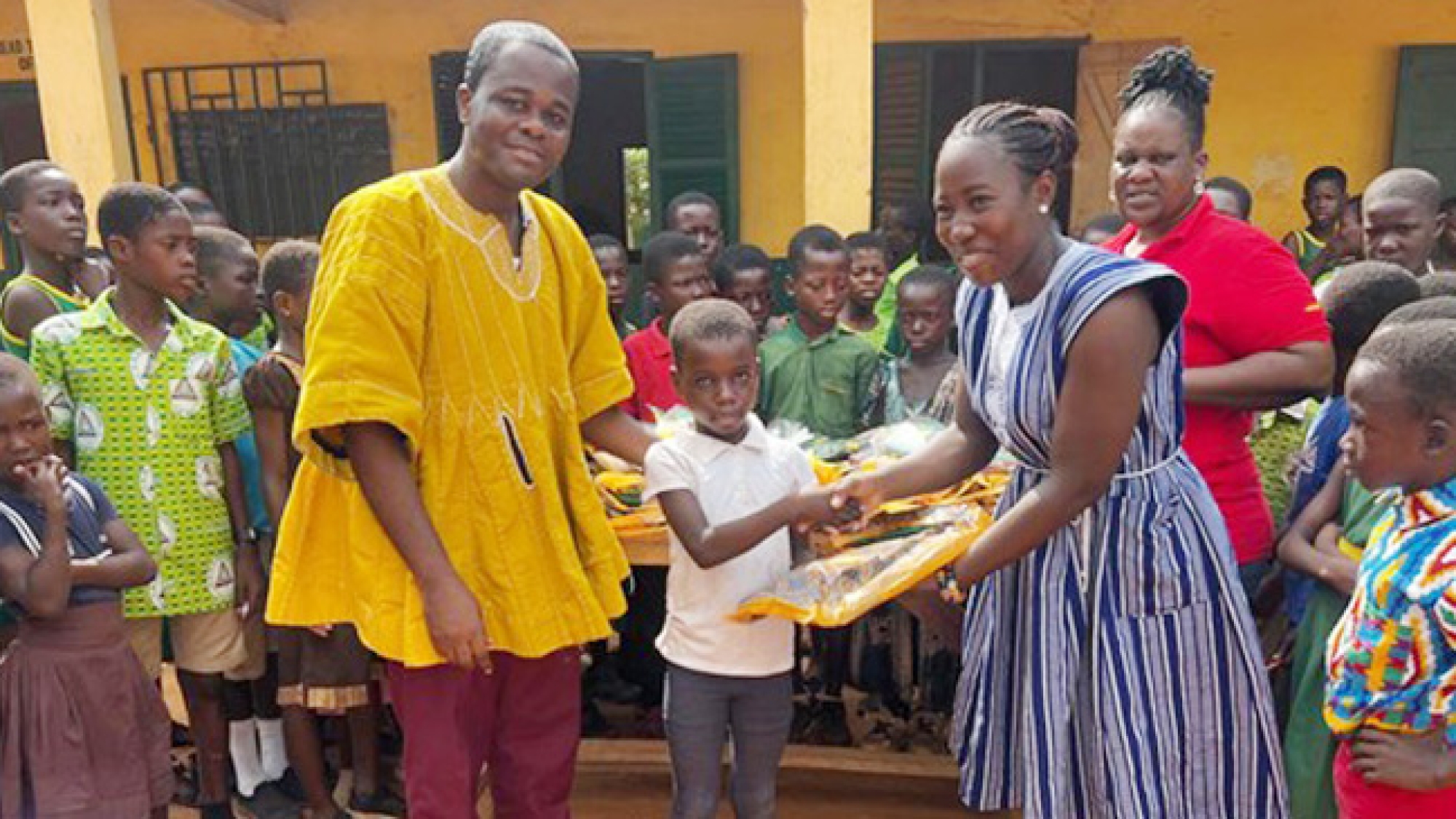 Pastor, Family Donate School Uniforms To 82 Pupils In Senya Beraku web