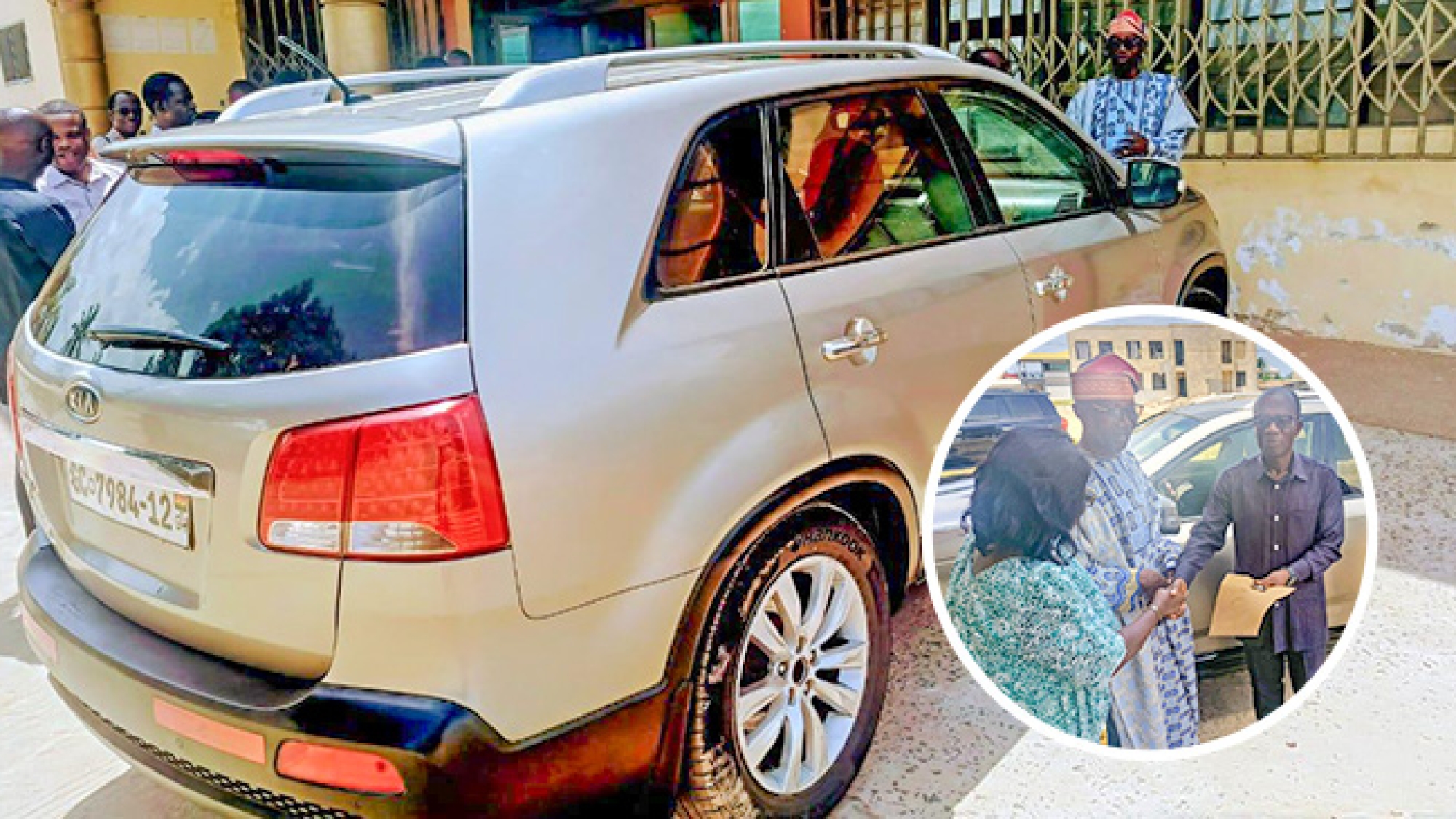 Elder Dr. Workman Atsu & Wife Donate Personal Vehicle to Agbevekope District web