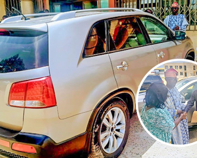 Elder Dr. Workman Atsu & Wife Donate Personal Vehicle to Agbevekope District web