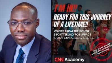 PENT MEDIA CENTRE’S PRINCE ASARE EARNS SPOT IN CNN ACADEMY PROGRAMME web