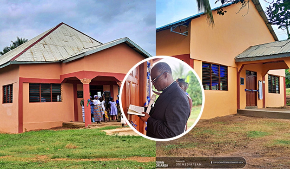 Downtown-Ofaakor Area Head Dedicates Two Church Buildings in Awuakyekwaa District web