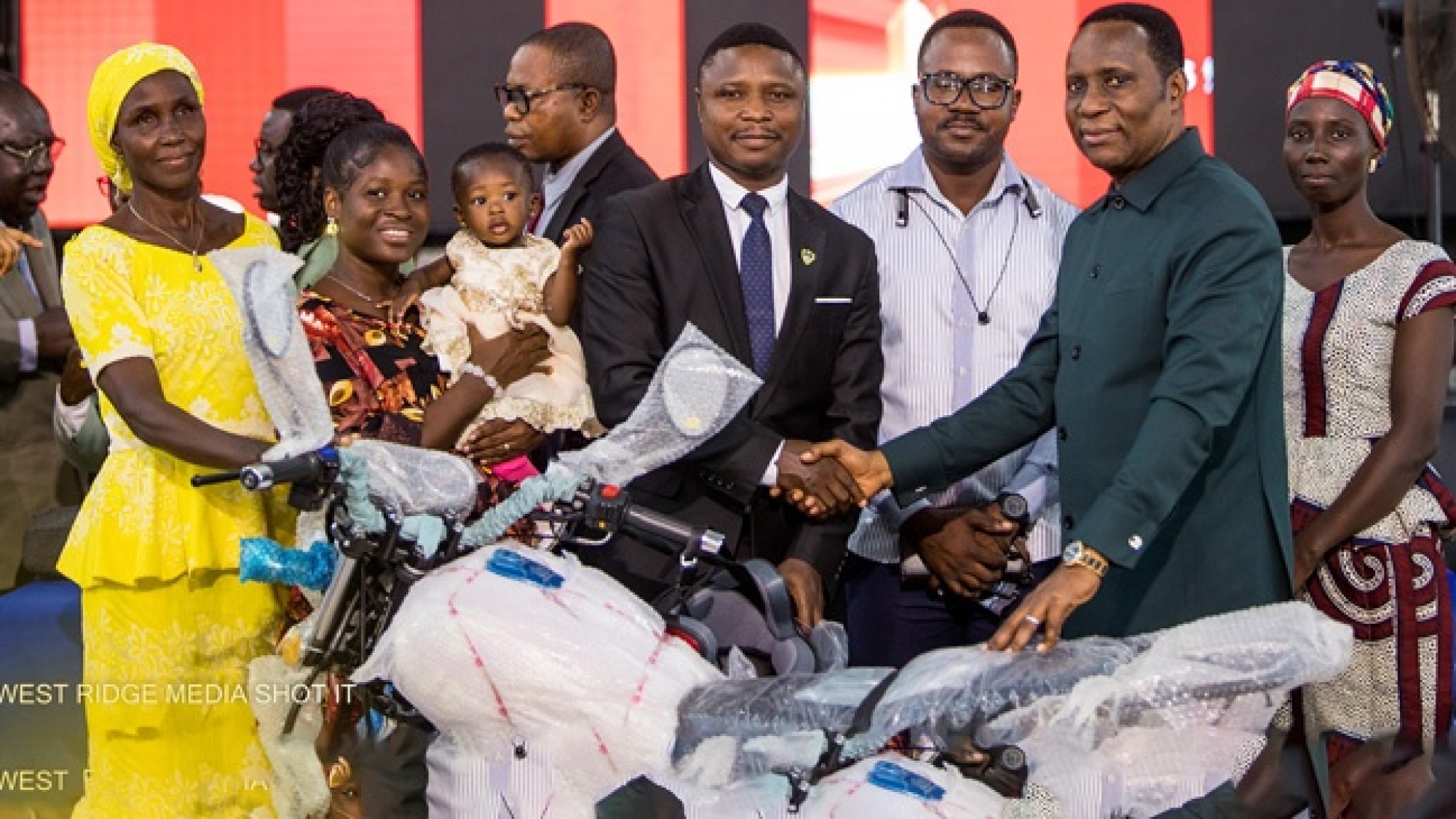 Tanokrom District Donates Motorbike to Support Ministry in Ellobankata web