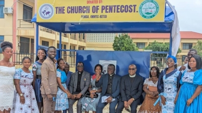 Keta PENSA-NMTC Brings Relief To Community With Bus Shelter Project web
