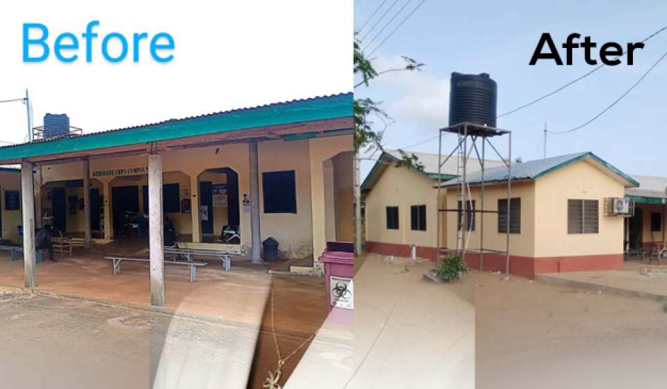 Agorve-Woe District Traditional Ministries Refurbish Dziedzorve CHPS Facility web