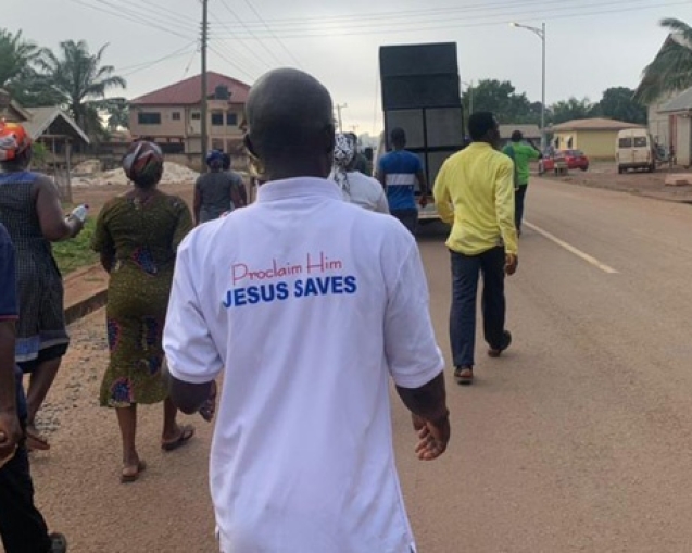 Dormaa Koraso District “Prayer Walk” Records Healings & Souls web