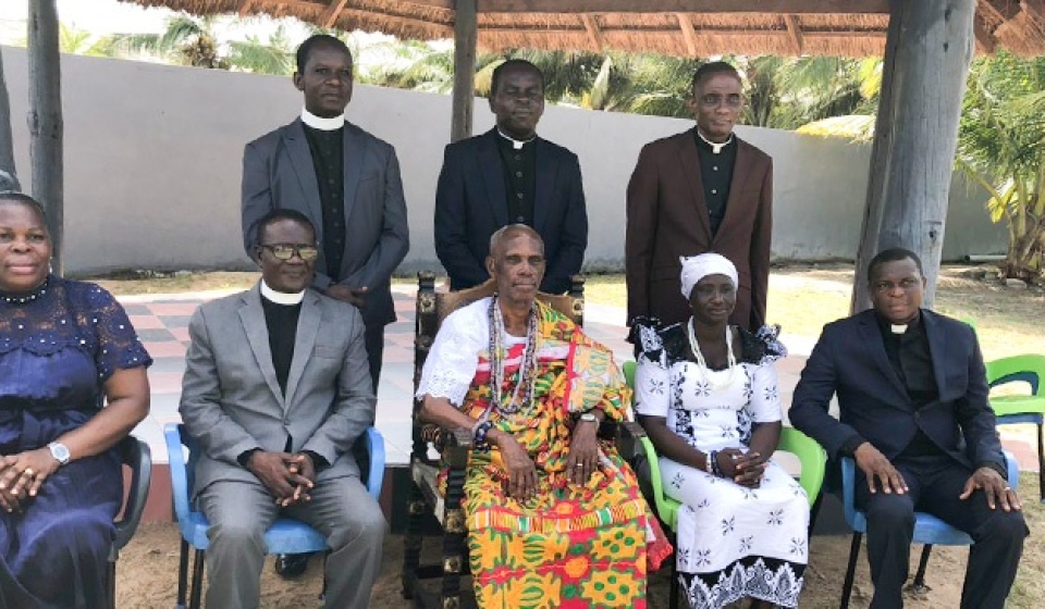 Tema Area Chaplaincy, Chieftaincy Ministry Pay Courtesy Visit To Ada Paramount Chief web