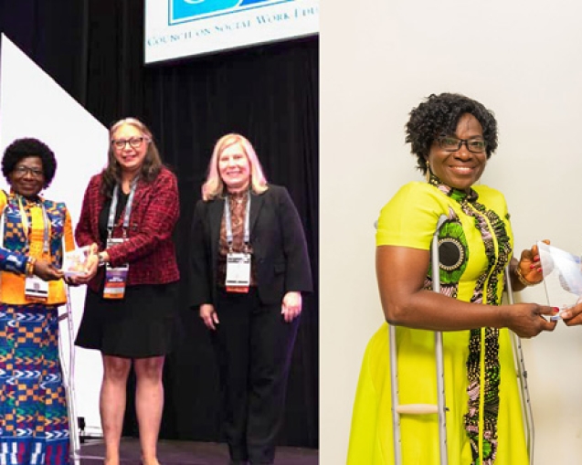 Deaconess Prof. Augustina Naami Delivers 2025 Hokenstad International Lecture, Honoured With Prestigious Global Award web