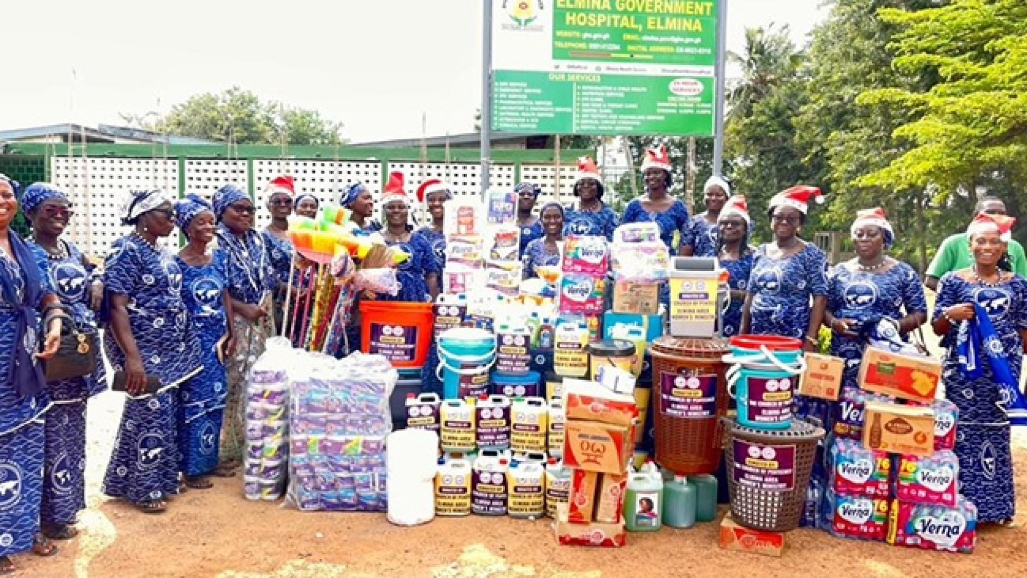 Elmina Area Women’s Ministry Donates To Elmina Government Hospital web