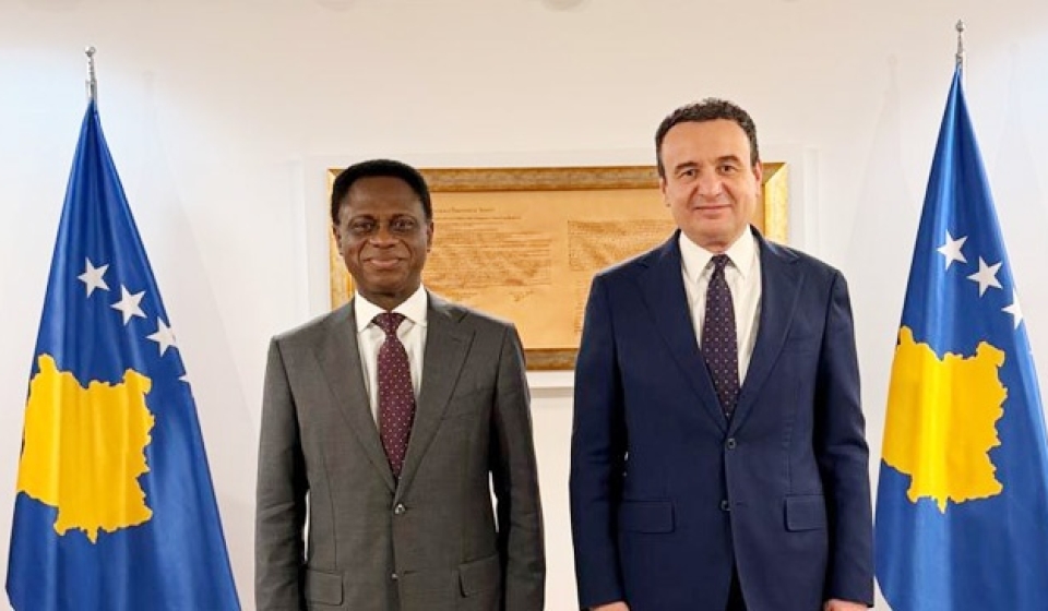 Apostle Nyamekye Meets Kosovo Prime Minister web