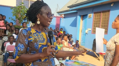 Mrs Lydia Bonzoe Demonstrates Christlike Love to Over 300 Children at Sefwi Bekwai web