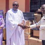 Elder Dr Ofosu Ampofo Donates Musical Equipment To Akyem Adukrom Assembly