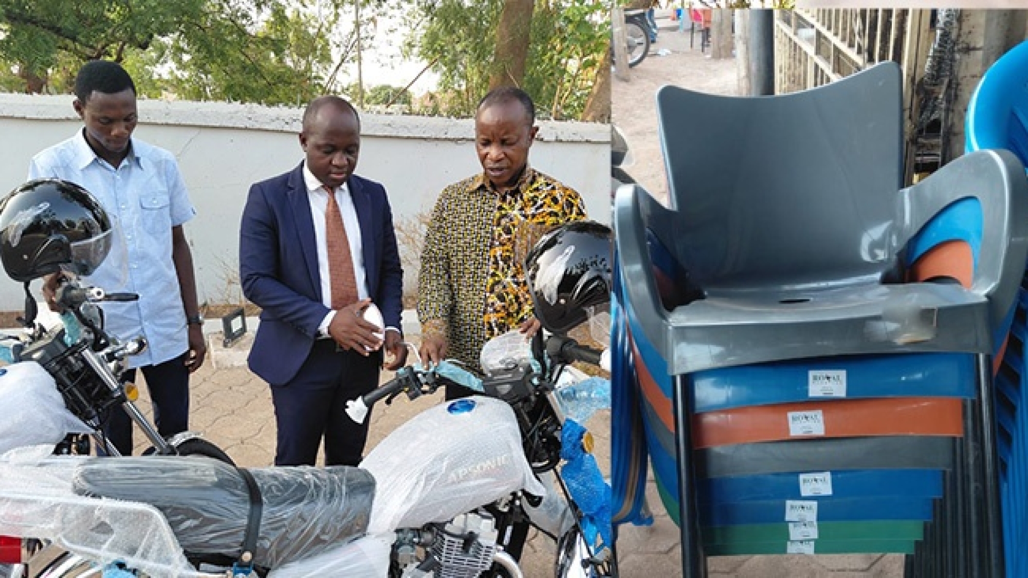 TOSM Leadership Donates Motorbike And Chairs To Daboya District web.jpg