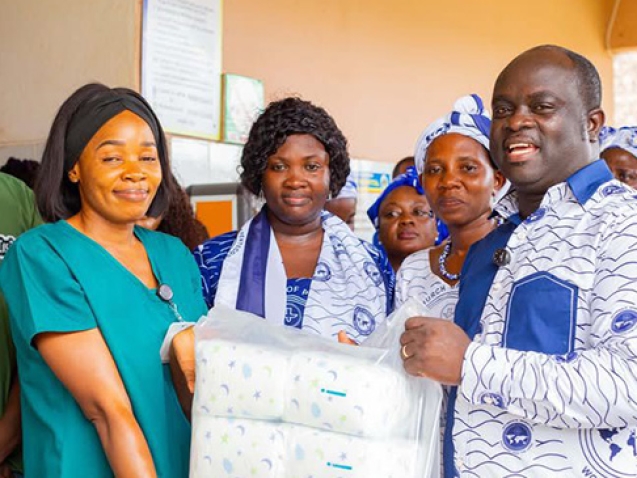 PIWC Nkawkaw Women’s Ministry Donates To Holy Family Hospital WEB.jpg