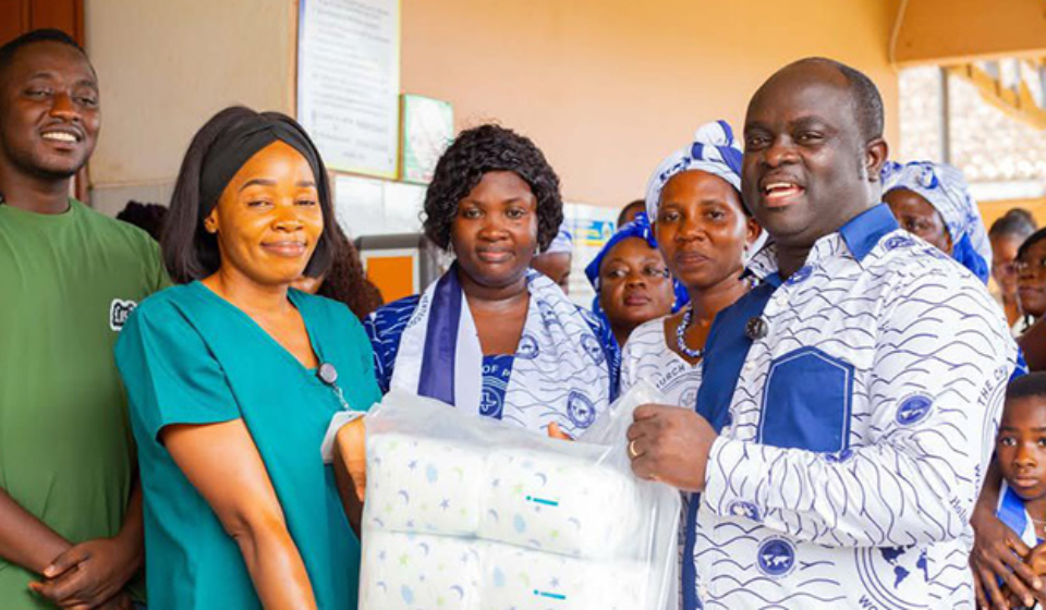 PIWC Nkawkaw Women’s Ministry Donates To Holy Family Hospital WEB.jpg