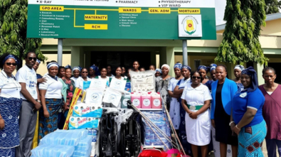 Ayigya District Donates Desks to Support Local School-1 web
