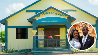 Dr Peter, Mrs Dorothy Debrah-Mensah Build Church Auditorium for Maadoteng Assembly web.jpg