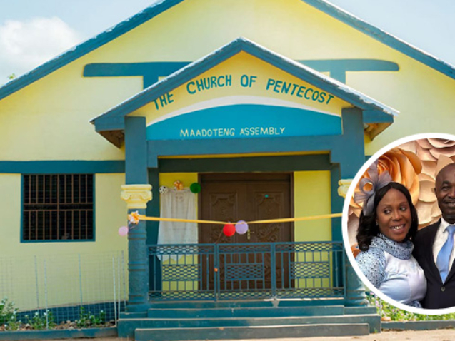 Dr Peter, Mrs Dorothy Debrah-Mensah Build Church Auditorium for Maadoteng Assembly web.jpg